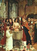 MASTER of Saint Gilles The Baptism of Clovis oil